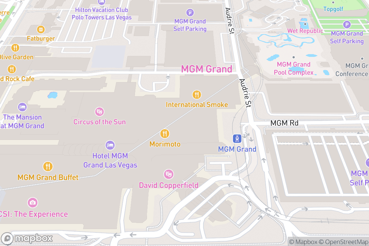 Map of Brad Garrett's Comedy Club
