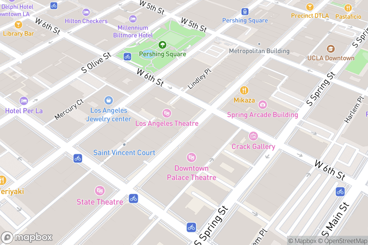 Map of Palace Theatre