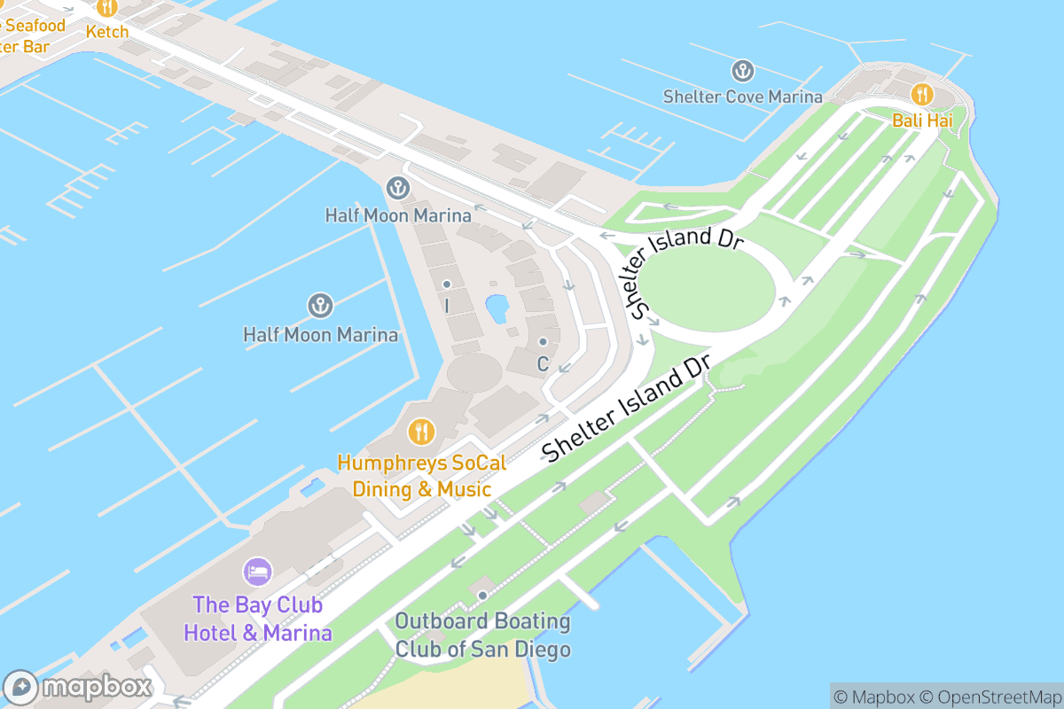 Map of Humphreys Concerts By the Bay