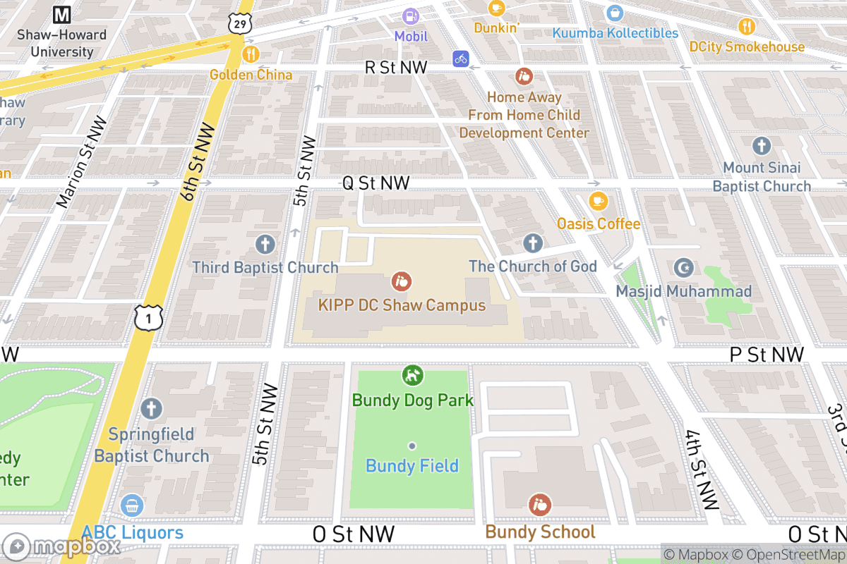 Map of Howard Theatre-DC
