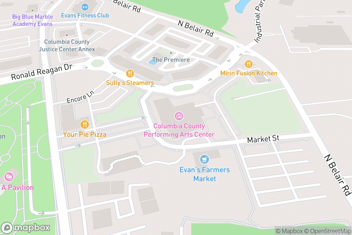 Map of Columbia County Performing Arts Center