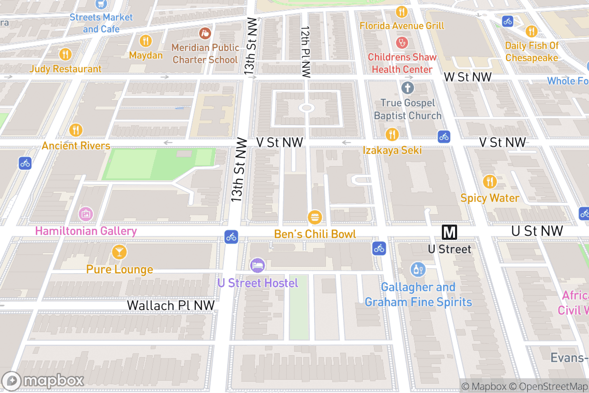 Map of Lincoln Theatre