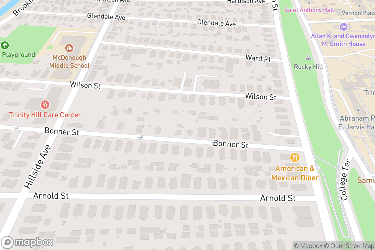 Map of Bushnell Theatre/ Mortensen Hall