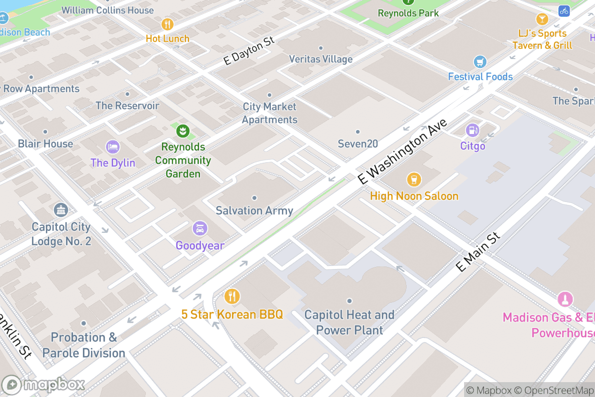 Map of Overture Center - Promenade Hall
