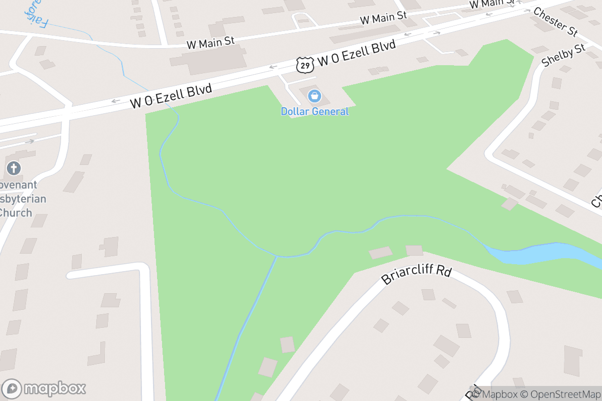 Map of The Hall at Spartanburg Memorial Auditorium