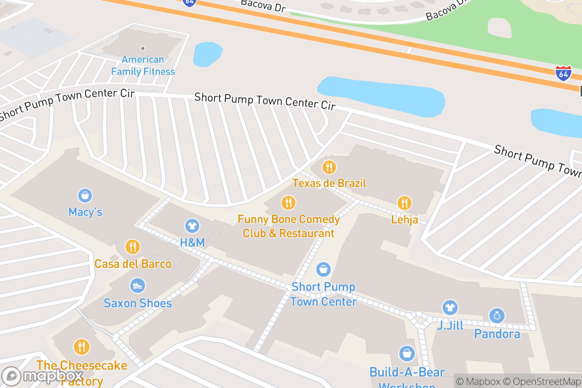 Map of Funny Bone (Richmond)
