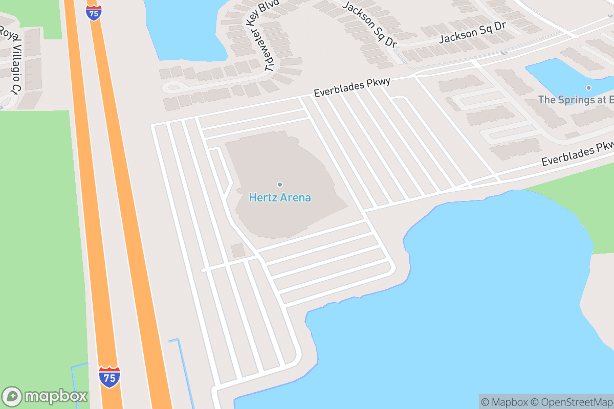 Map of Hertz Arena