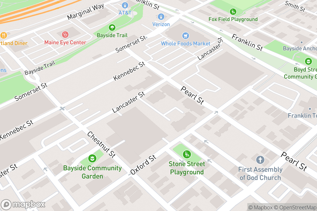 Map of Merrill Auditorium