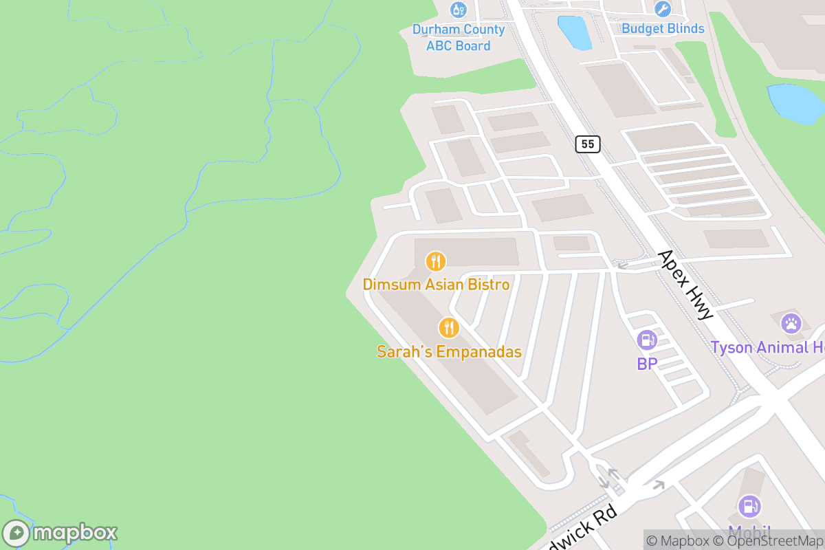 Map of The Glass Jug Beer Lab - RTP