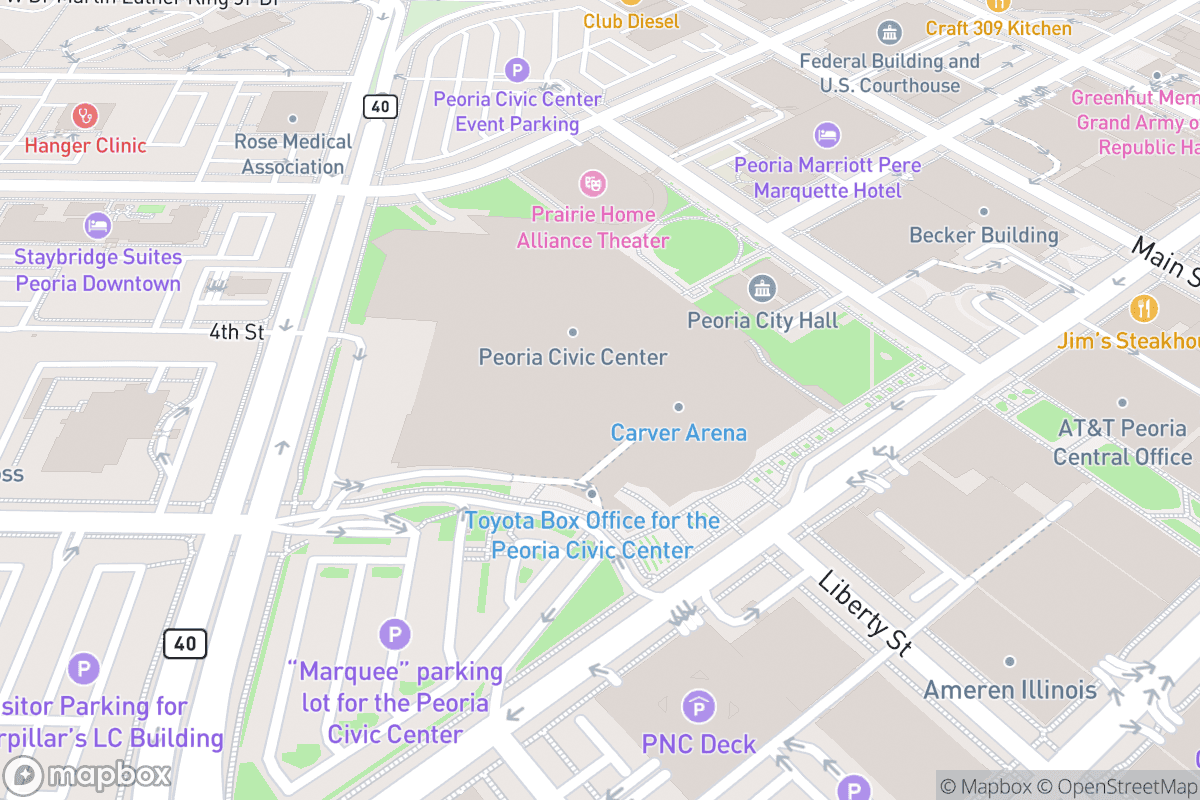 Map of Prairie Home Alliance Theater