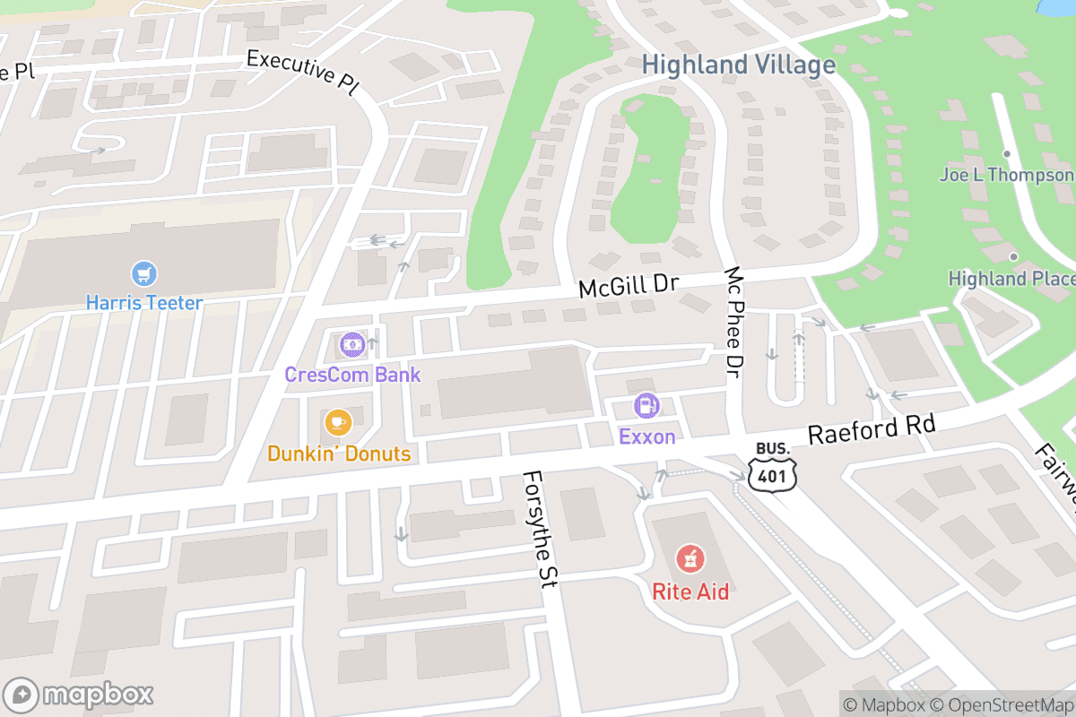 Map of Paddy's Comedy Club