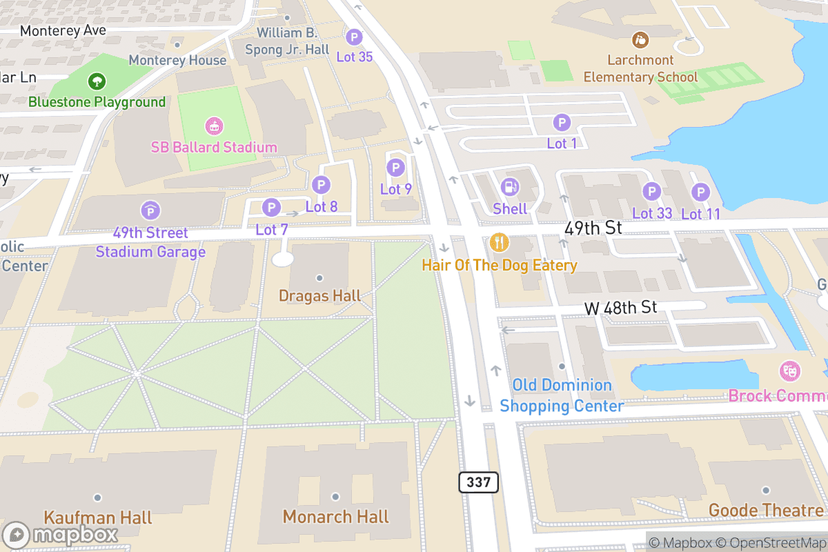 Map of Chartway Arena at Ted Constant Convocation Center