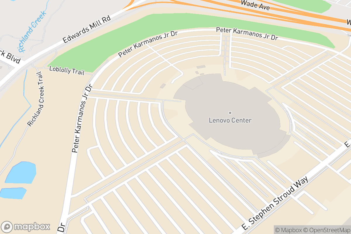 Map of Lenovo Center