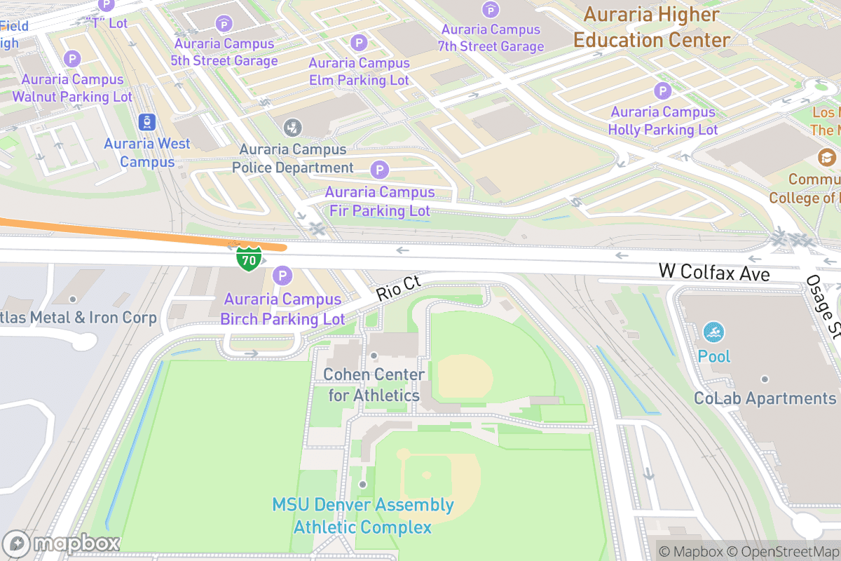 Map of The Buell Theatre