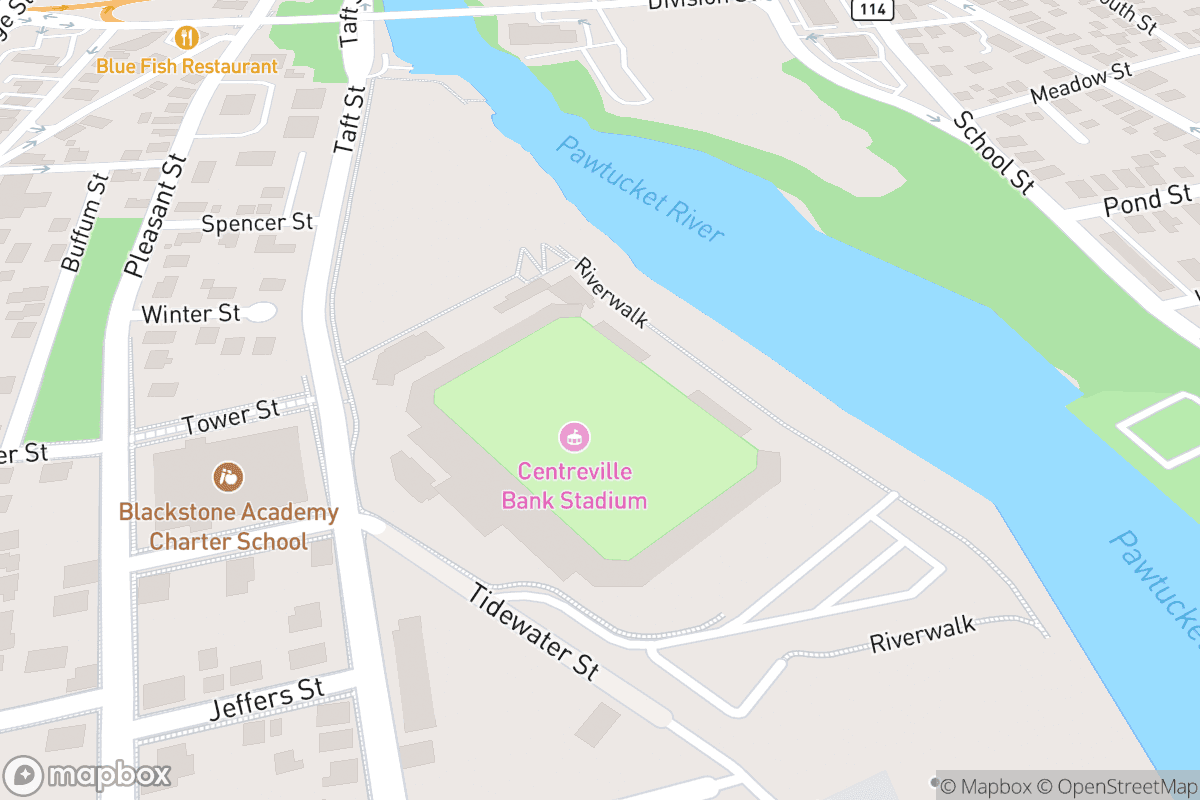 Map of Centreville Bank Stadium