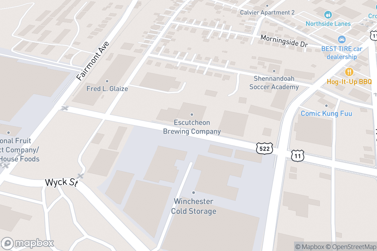 Map of Escutcheon Brewing Co.