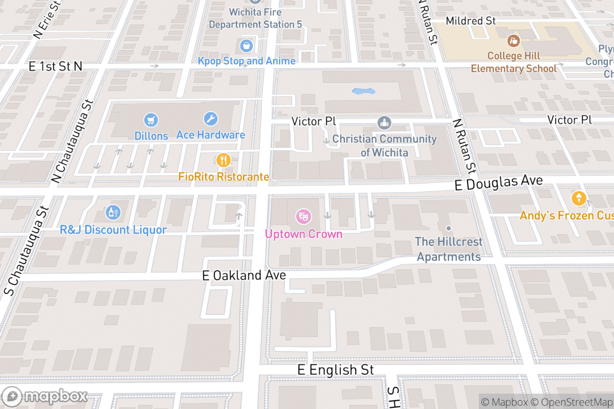 Map of Crown Uptown Theatre