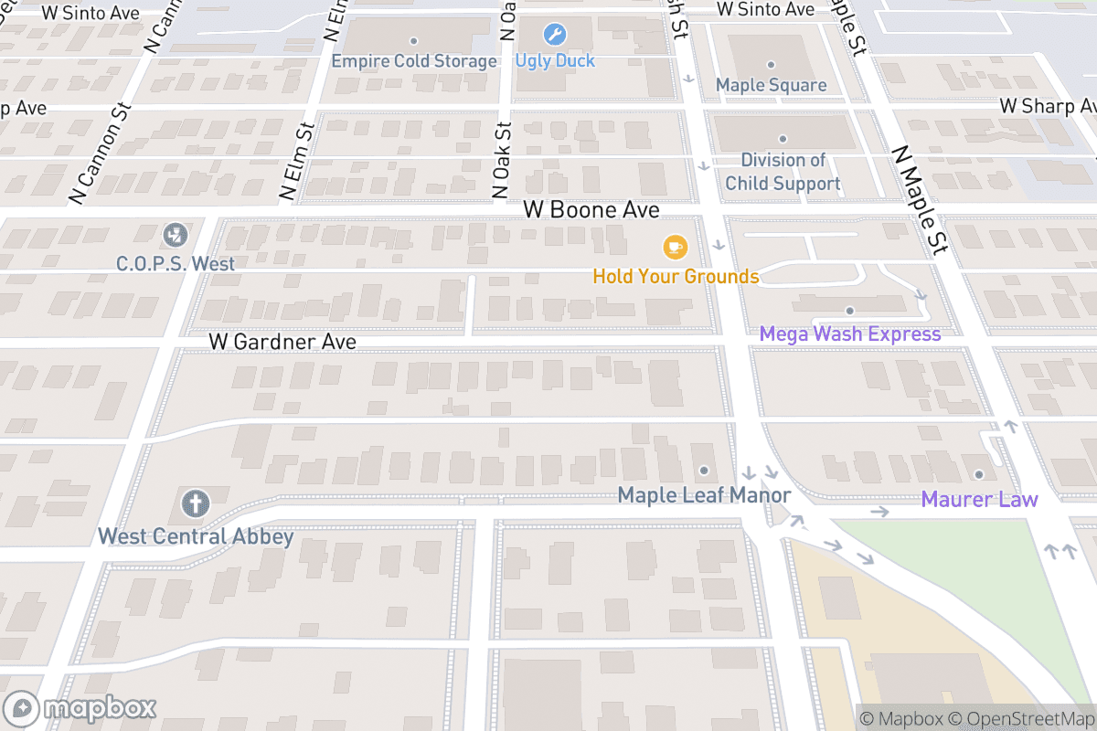 Map of Numerica Veterans Arena