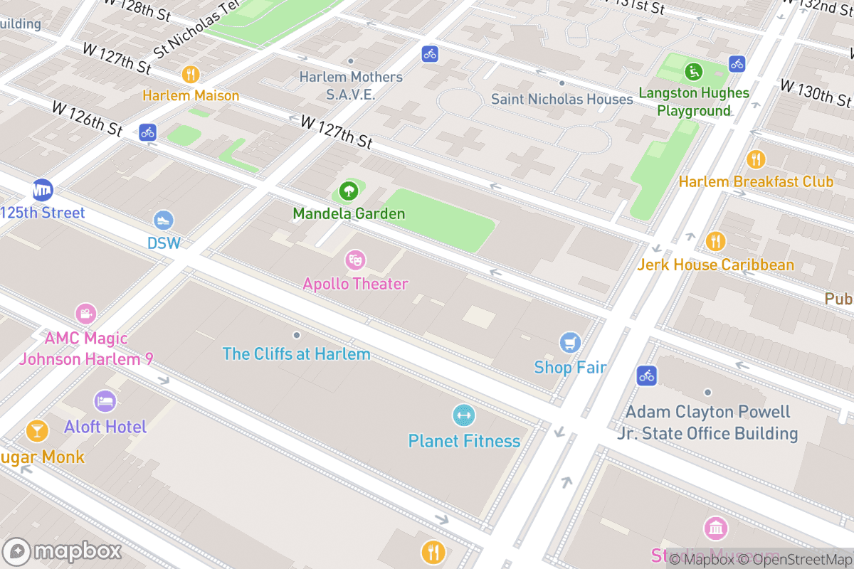 Map of The Apollo's Victoria Theater 1
