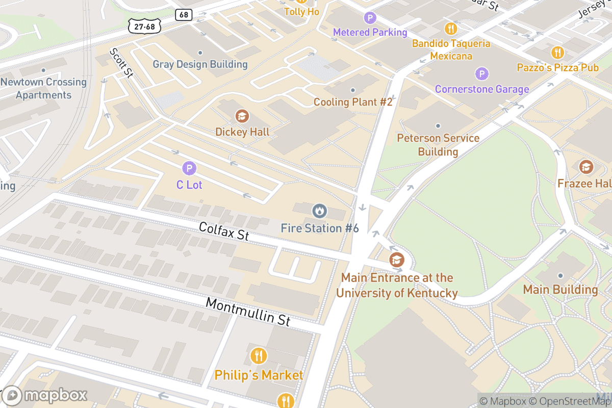 Map of Singletary Center of Arts