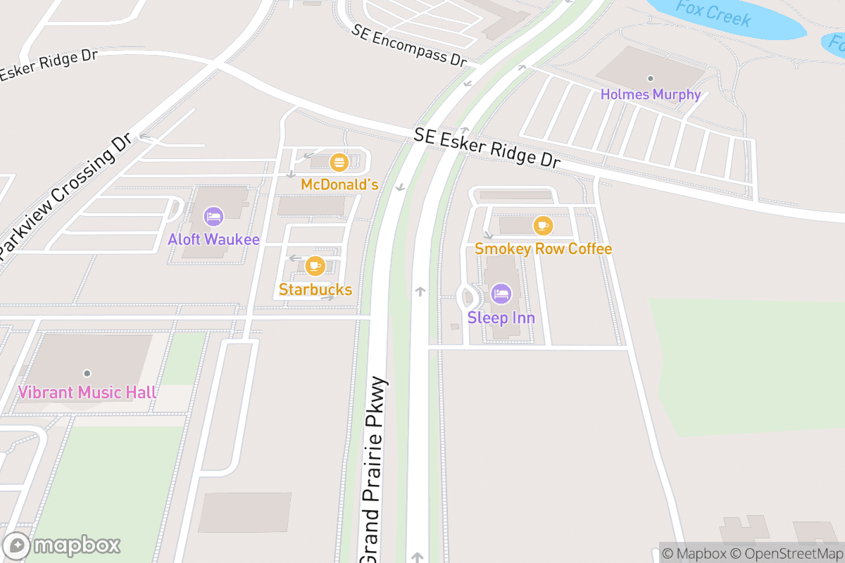 Map of Vibrant Music Hall