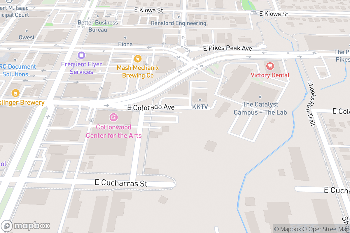 Map of Pikes Peak Center