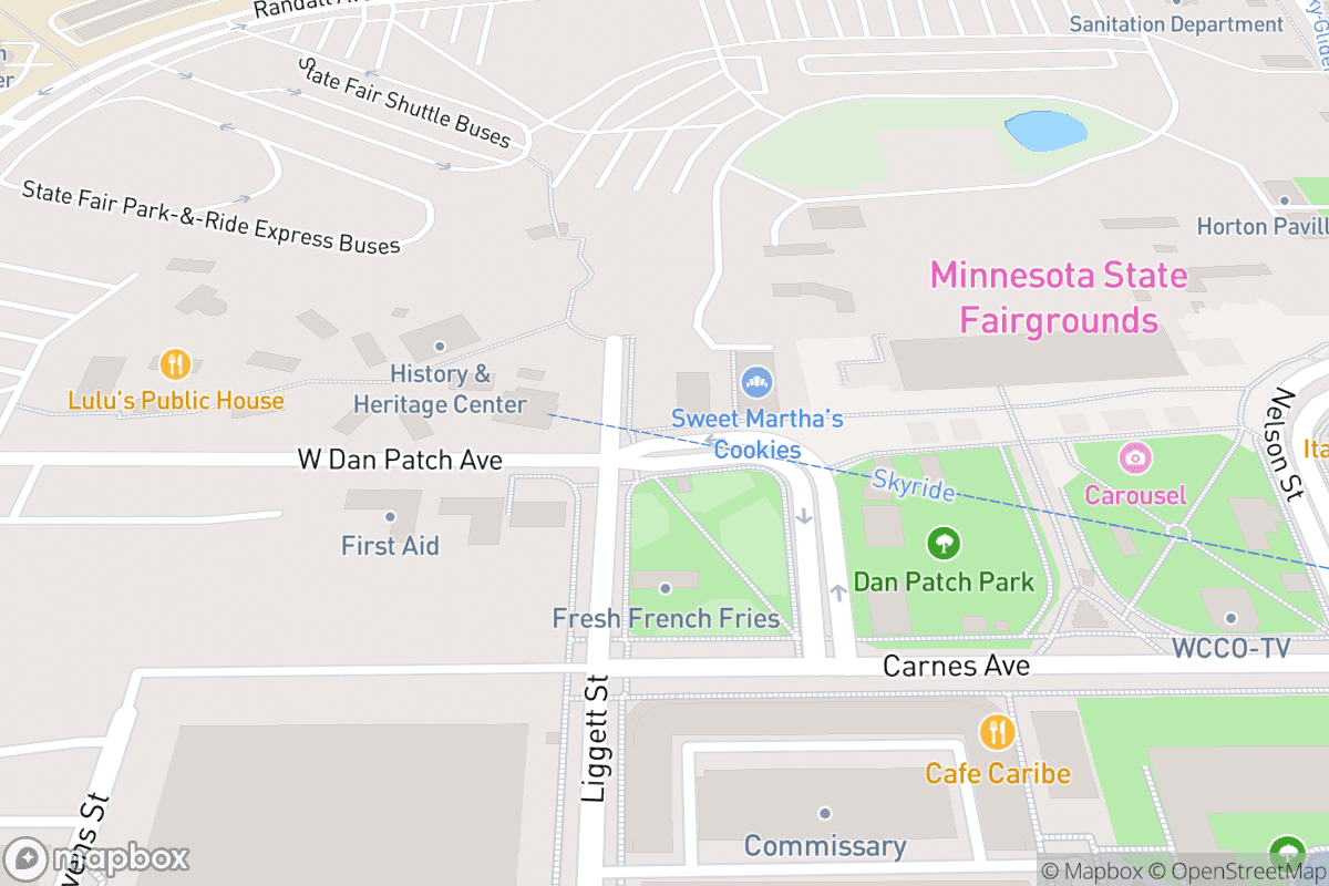 Map of Minnesota State Fair