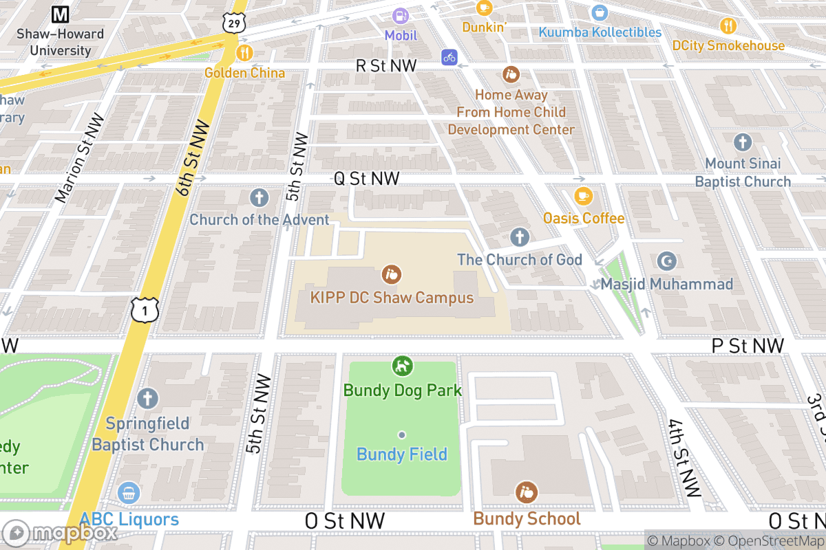 Map of Sixth & I Synagogue