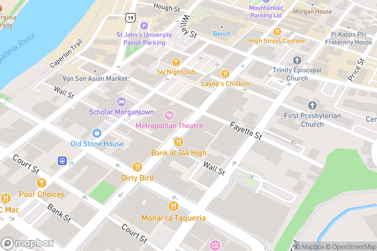 Map of Metropolitan Theatre