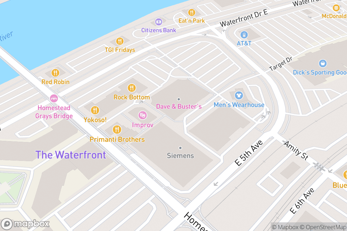 Map of Pittsburgh Improv