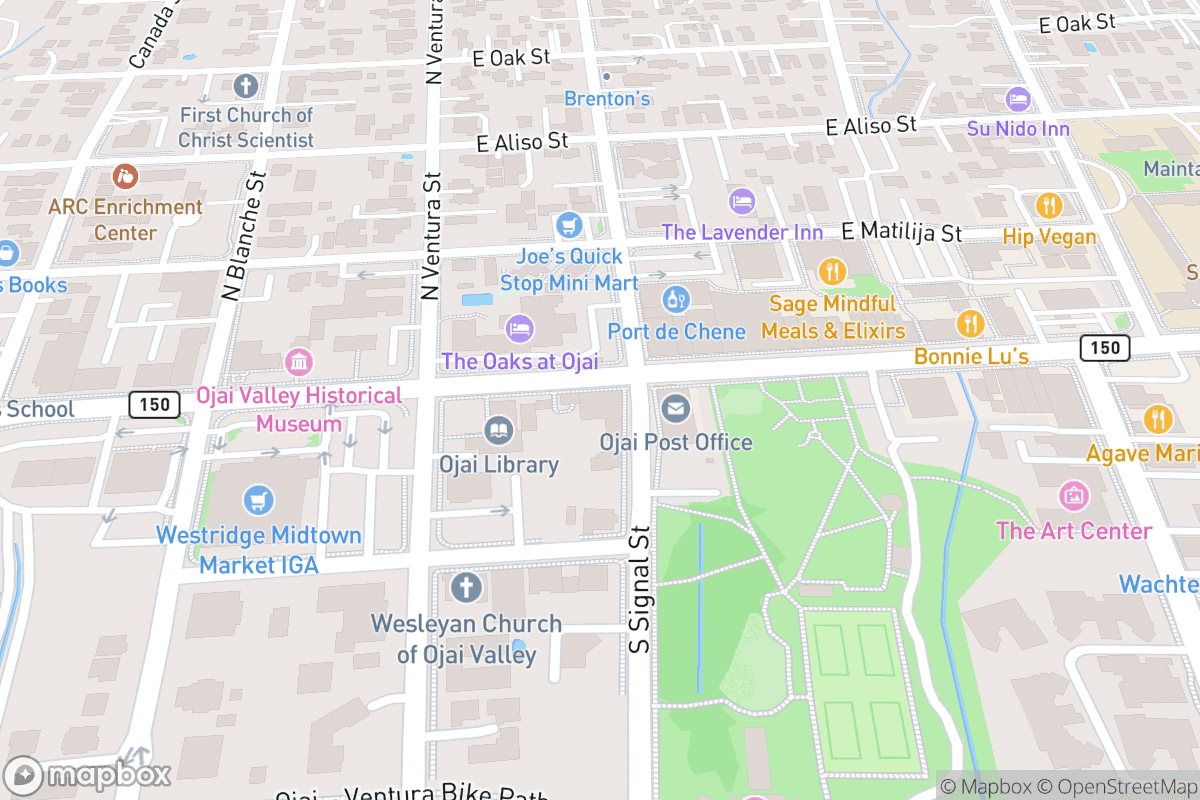 Map of Ojai Playhouse