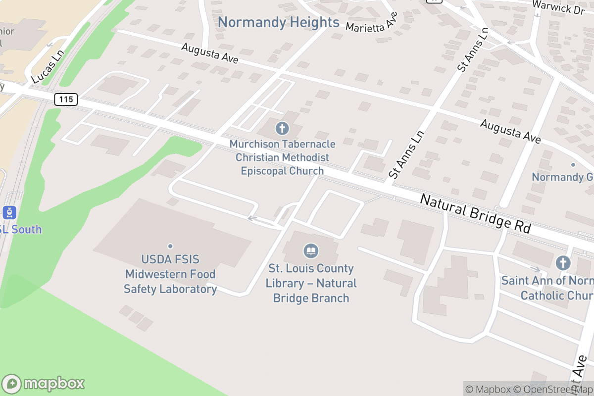 Map of Blanche M. Touhill Performing Arts Center