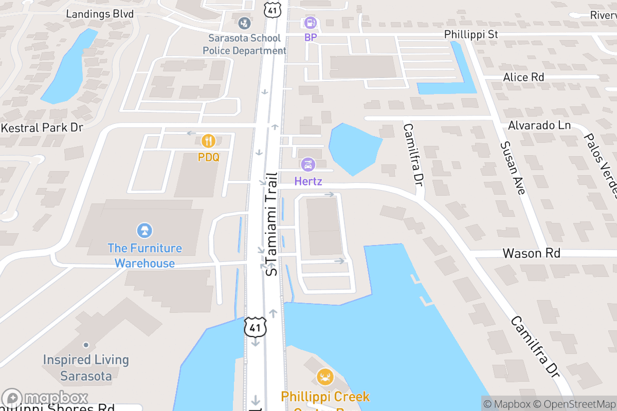 Map of Cadillac Jack’s Honky Tonk Saloon
