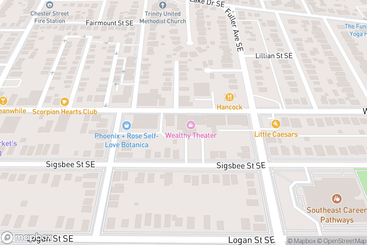 Map of The Wealthy Theatre