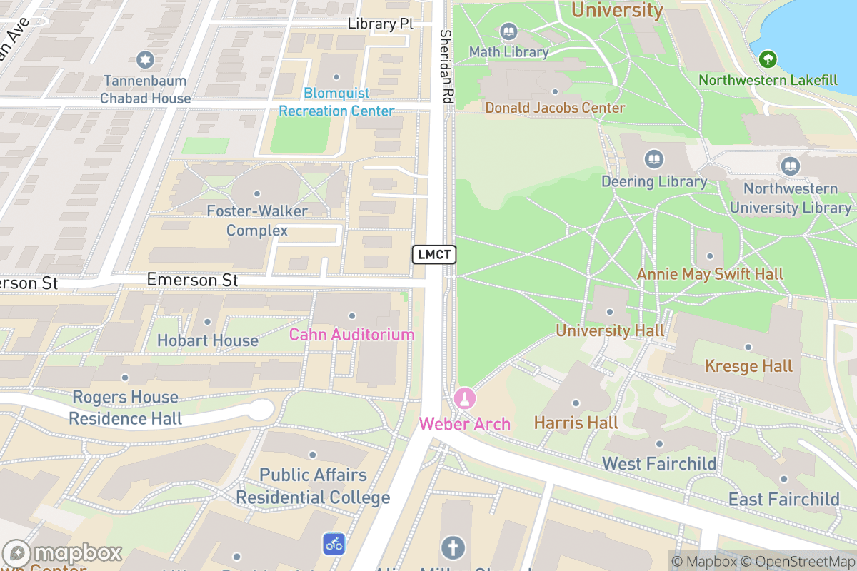 Map of Cahn Auditorium