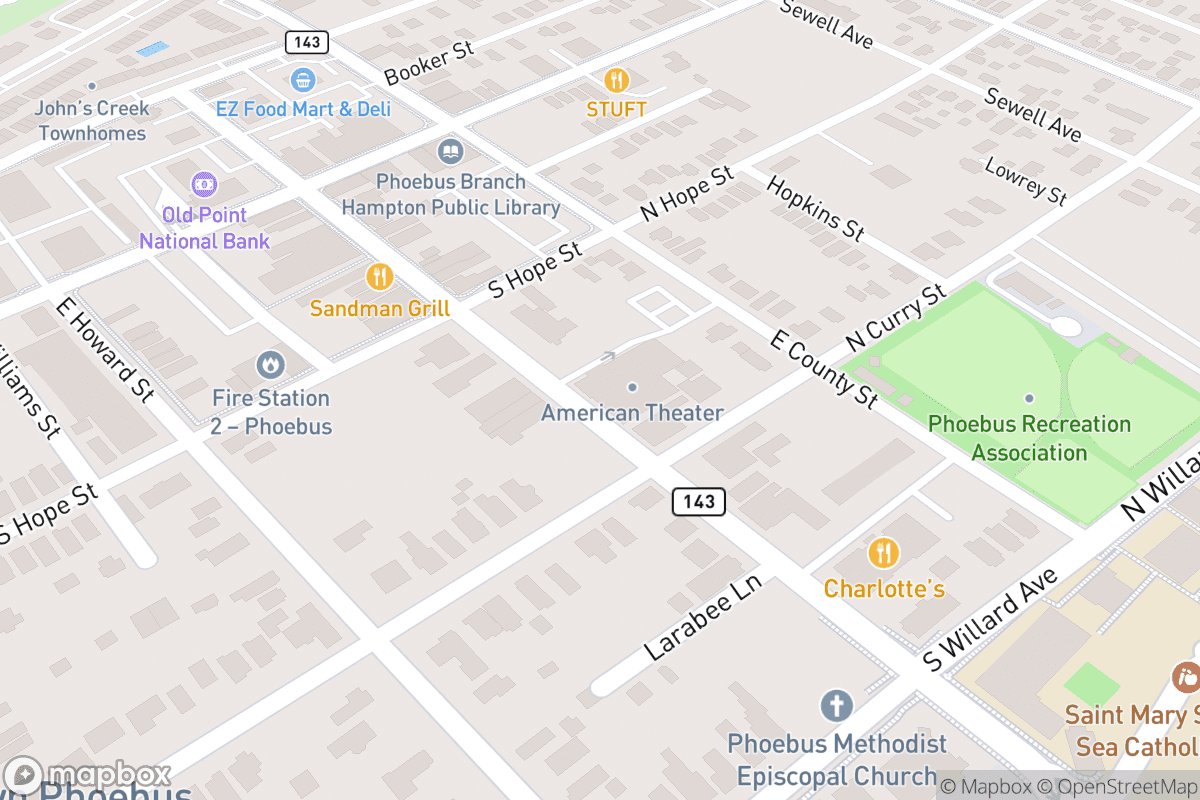 Map of American Theatre