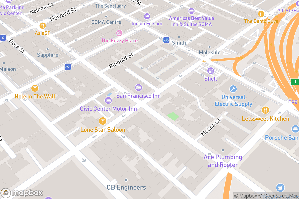 Map of Brava Theater