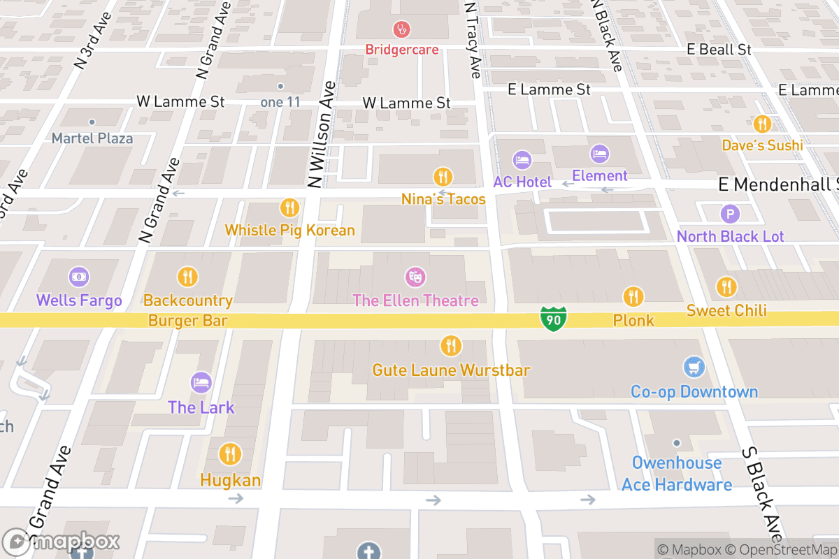 Map of Ellen Theatre