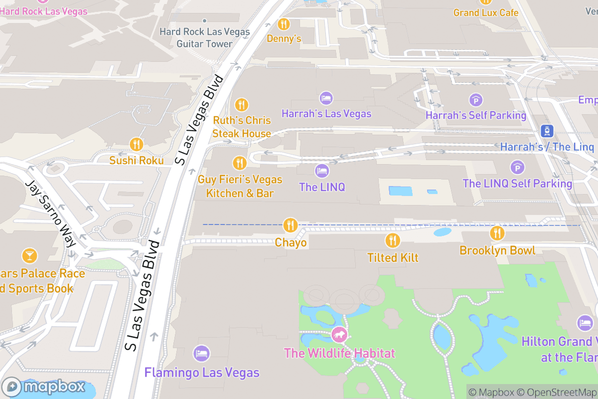 Map of Jimmy Kimmel's Comedy Club