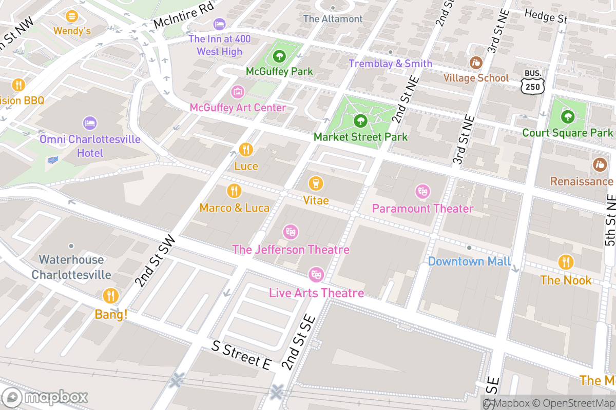 Map of Jefferson Theater
