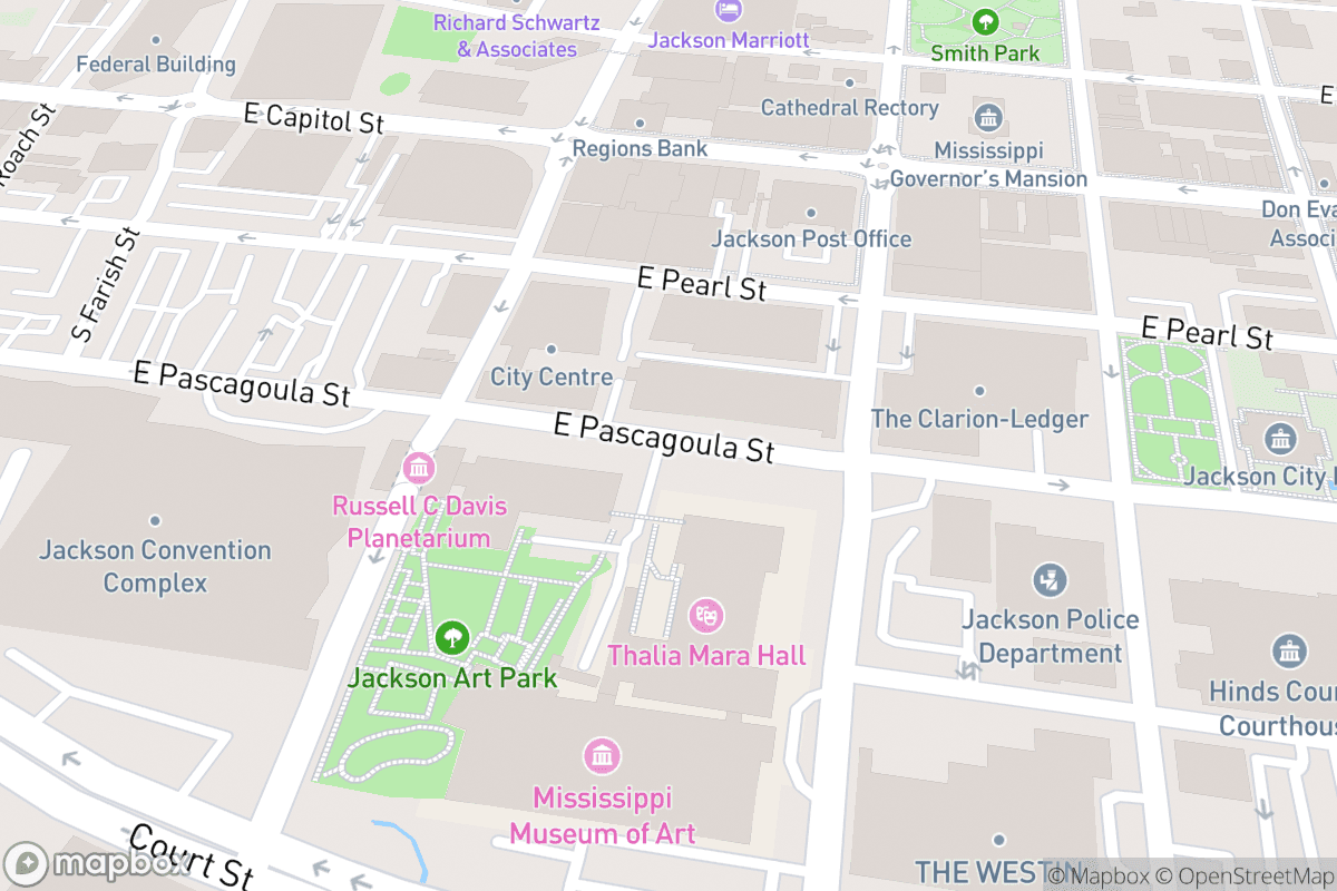 Map of Thalia Mara Hall