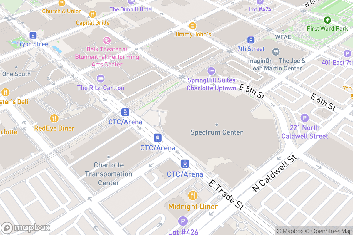 Map of Spectrum Center