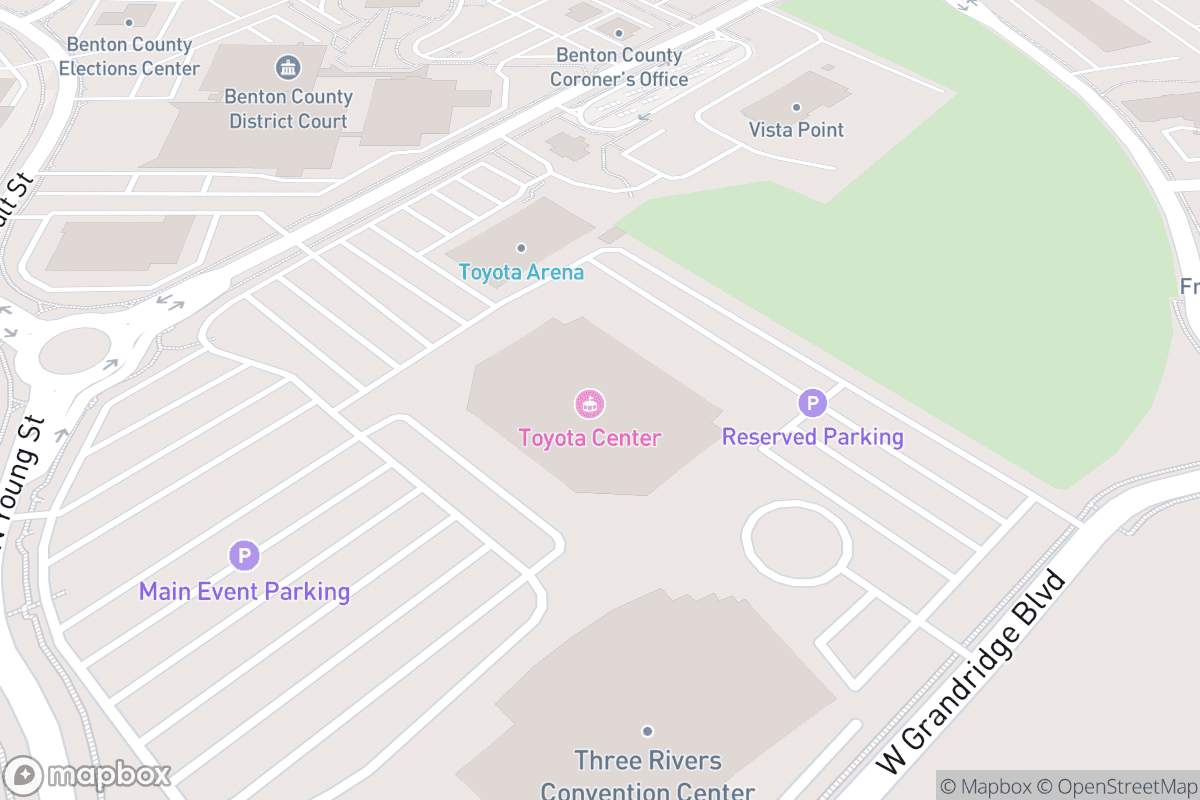 Map of Toyota Center Kennewick