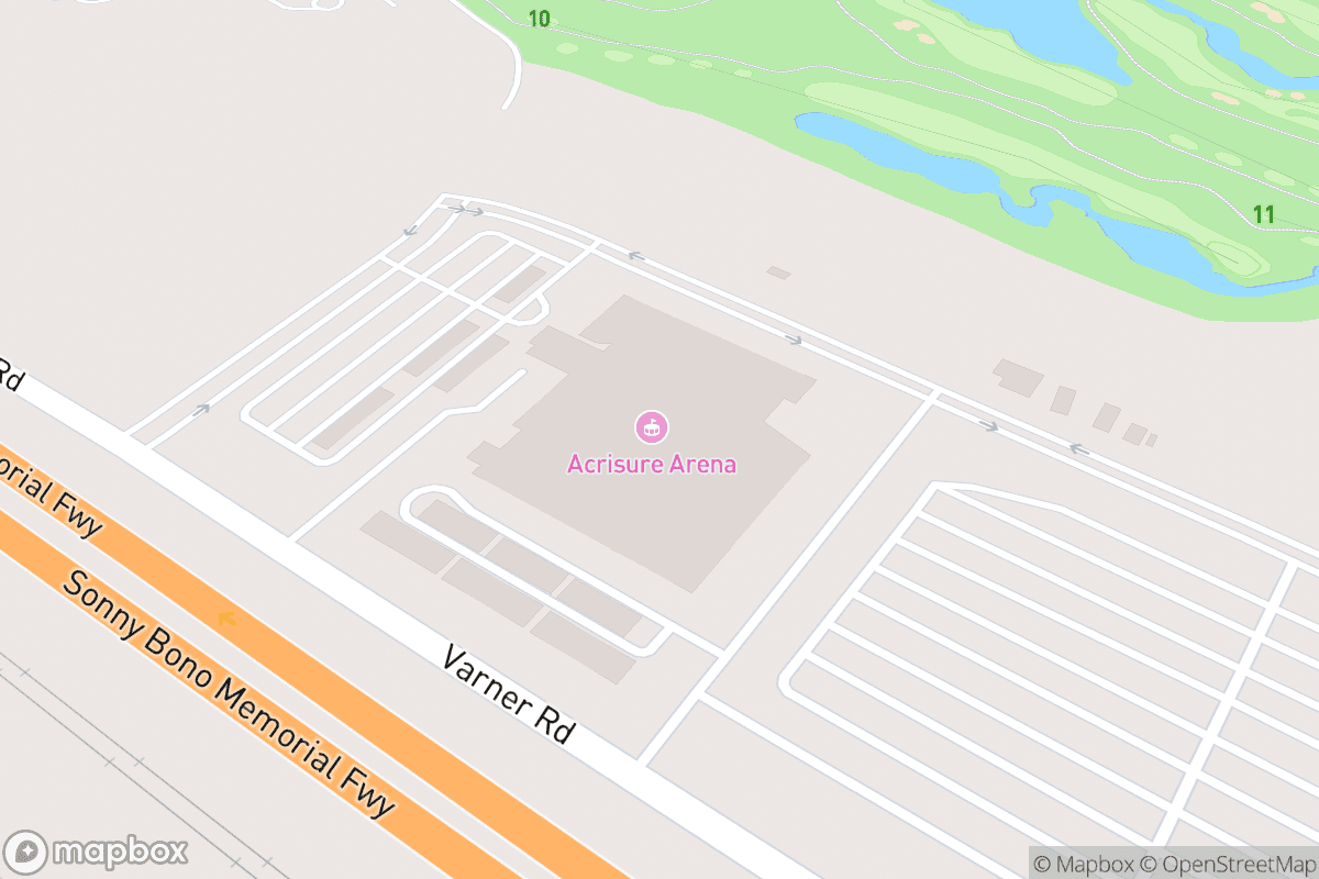 Map of Acrisure Arena at Greater Palm Springs