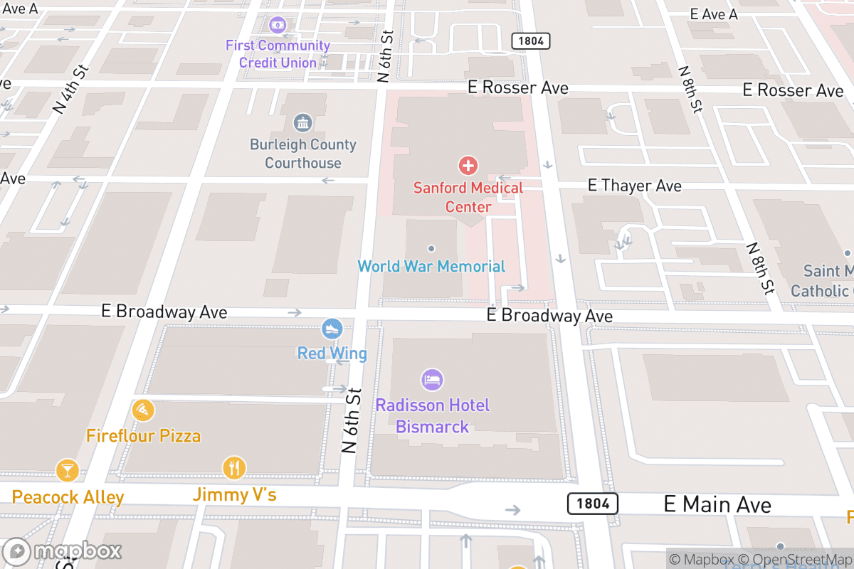 Map of Belle Mehus Auditorium