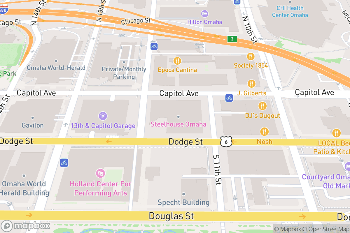 Map of Steelhouse Omaha