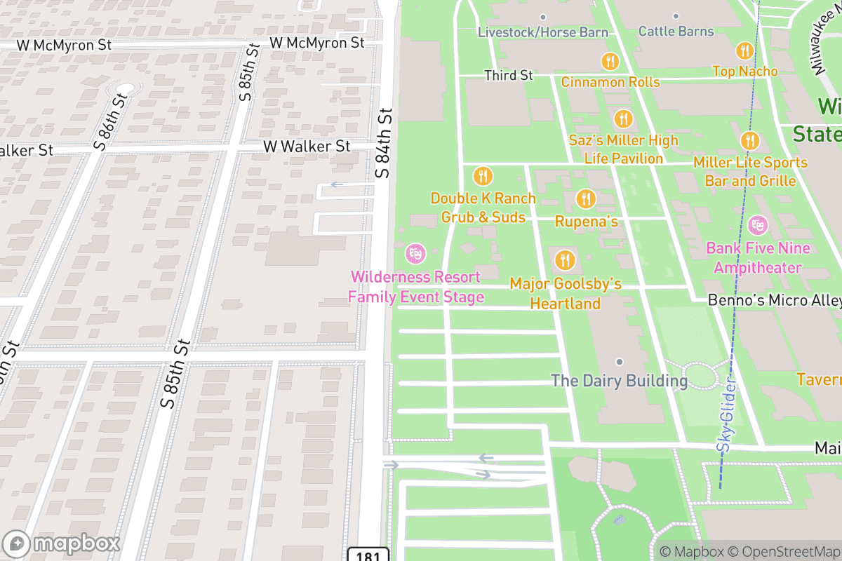 Map of Wisconsin State Fair