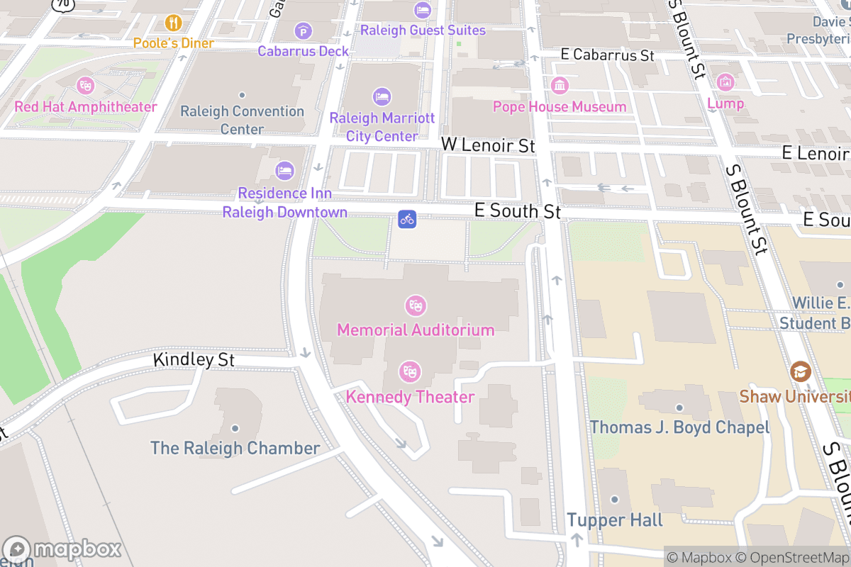 Map of Martin Marietta Center for the Performing Arts