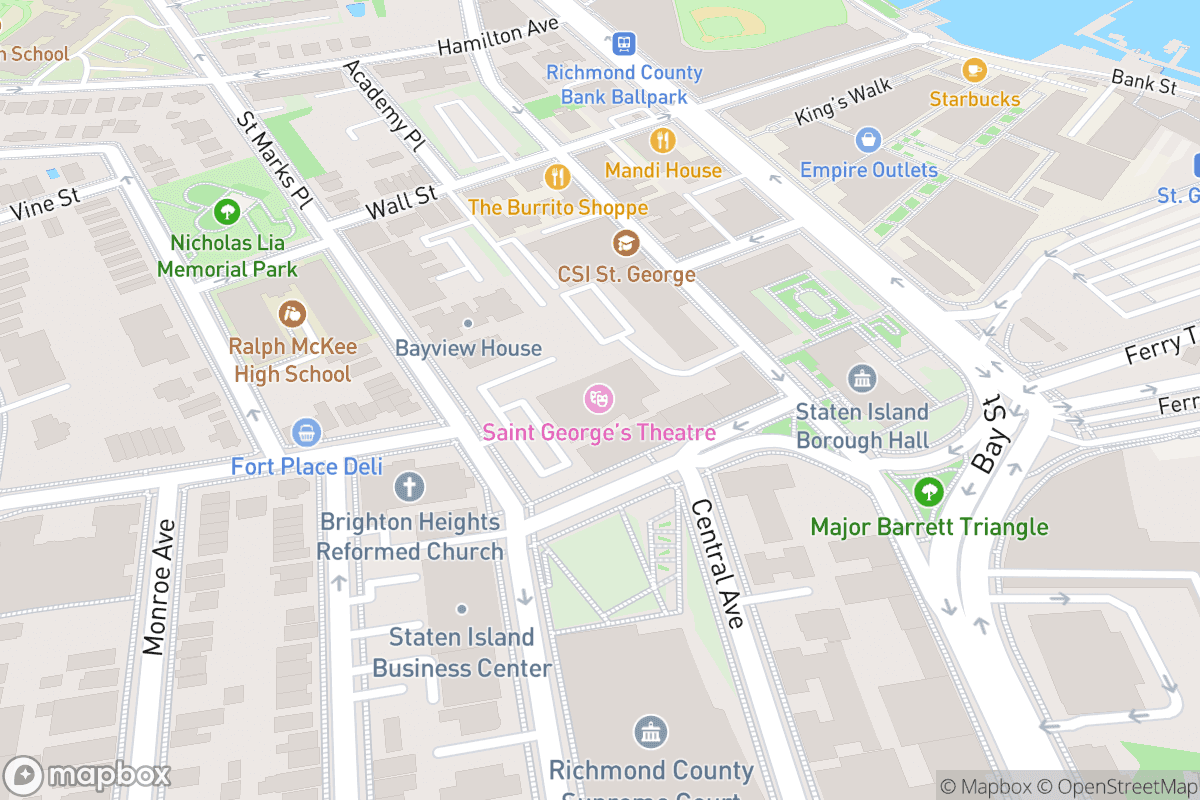 Map of St. George Theatre