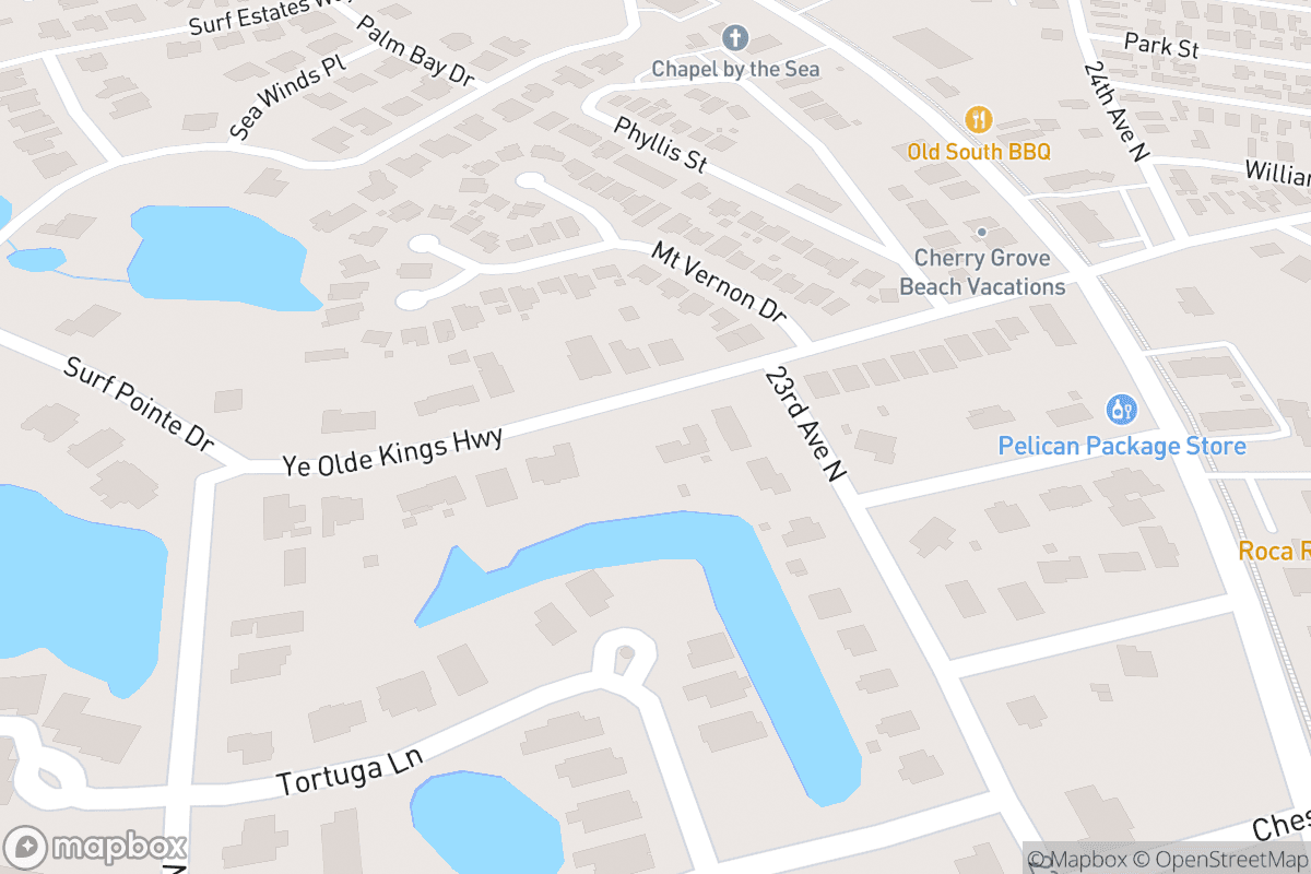 Map of Alabama Theatre at Barefoot Landing